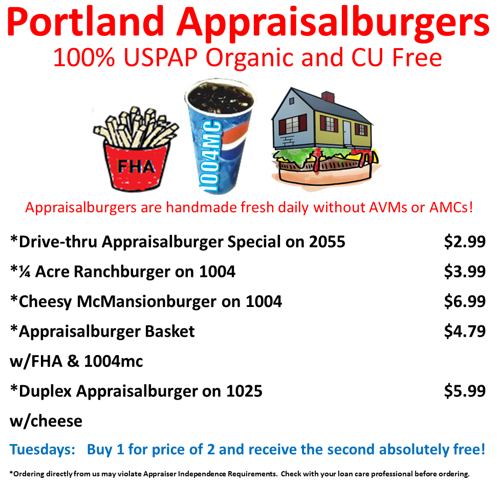 Portland Appraisal Burgers