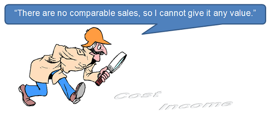 There are no comparable sales, so I cannot give it any value.